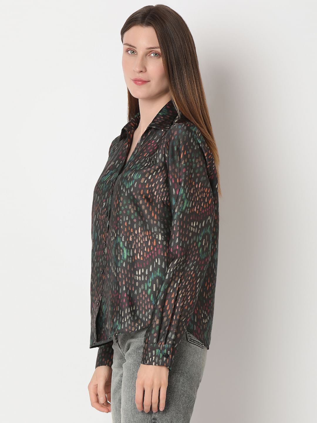 Black Printed Shirt