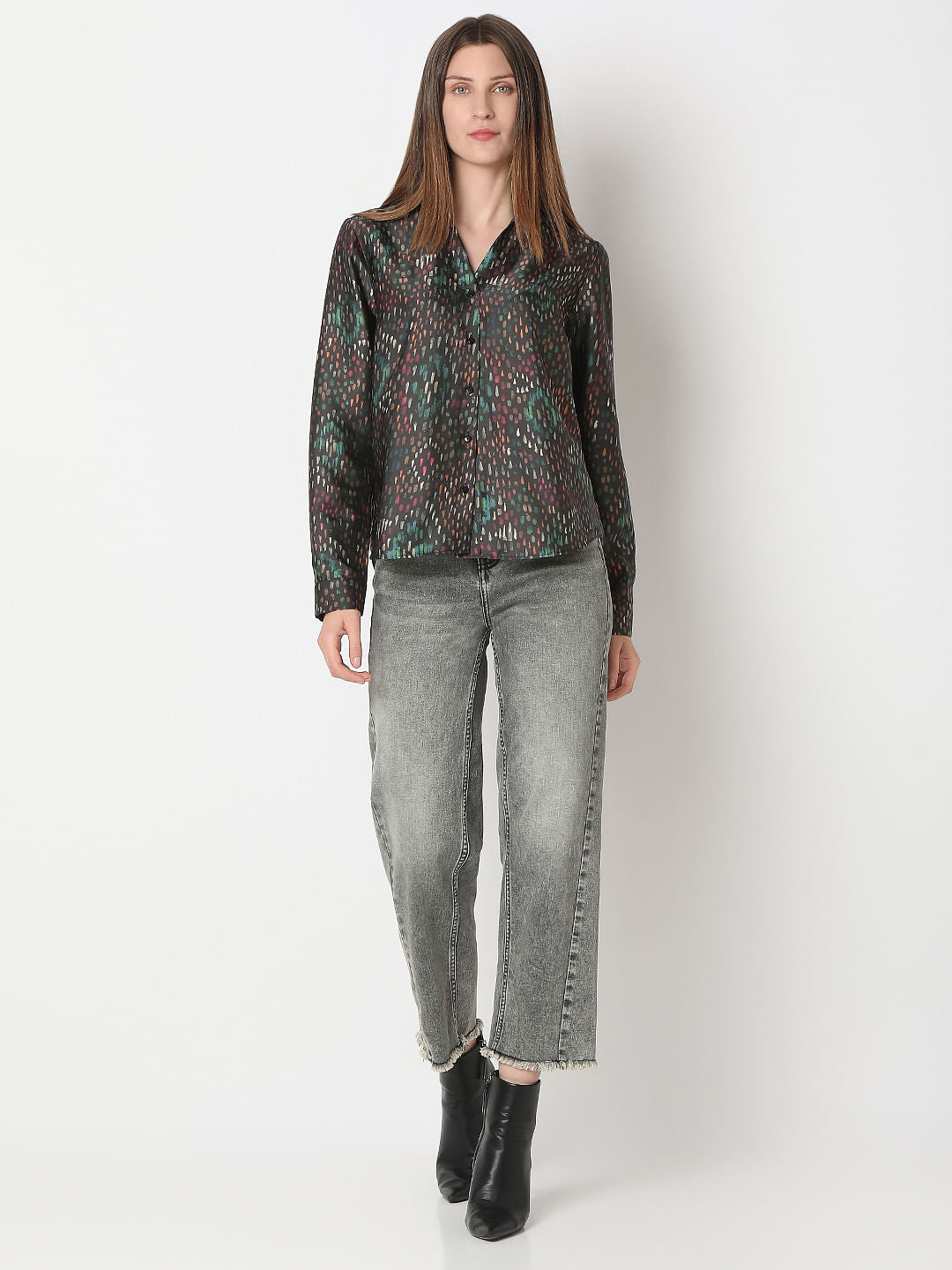 Black Printed Shirt
