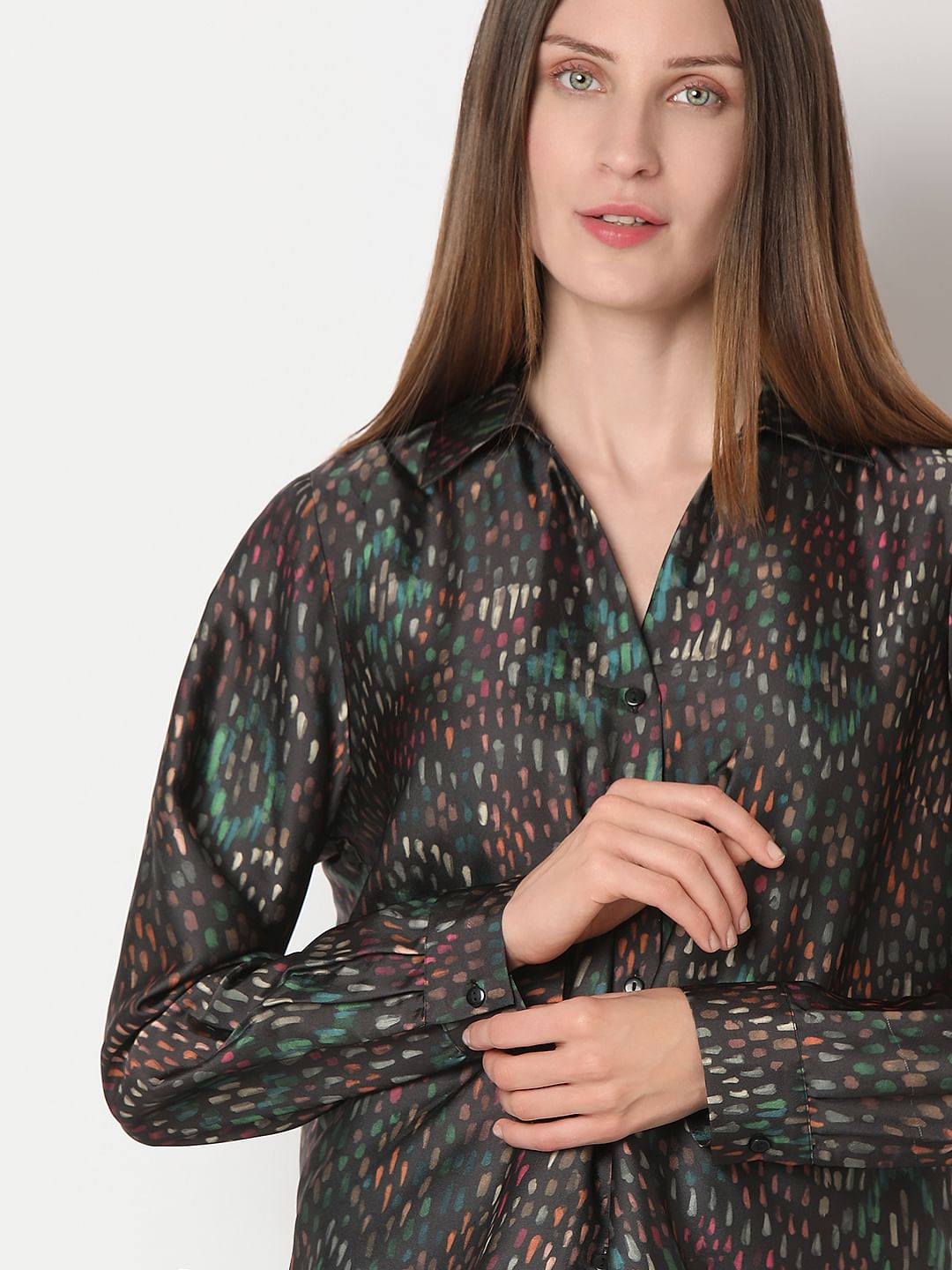 Black Printed Shirt
