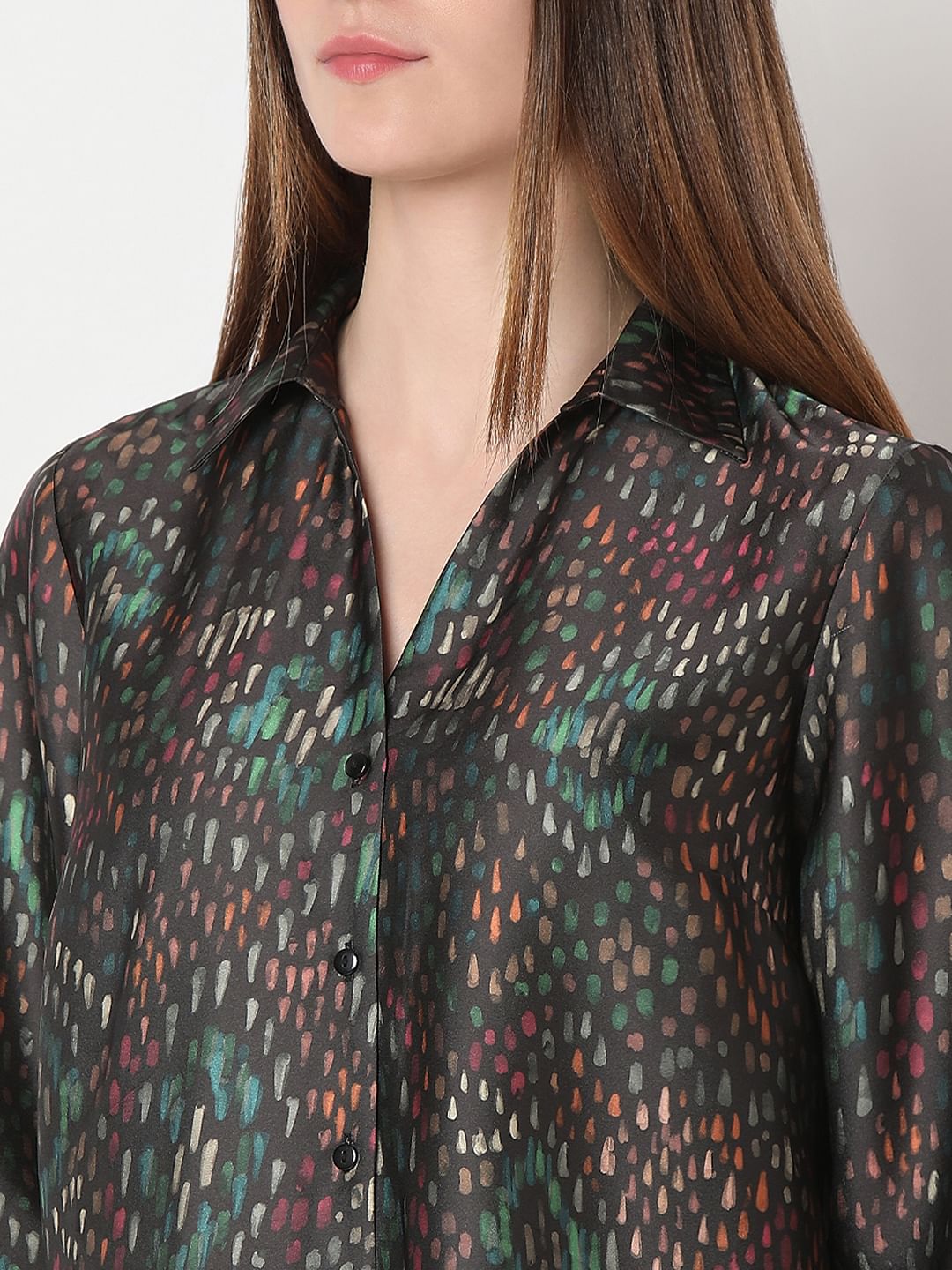 Black Printed Shirt