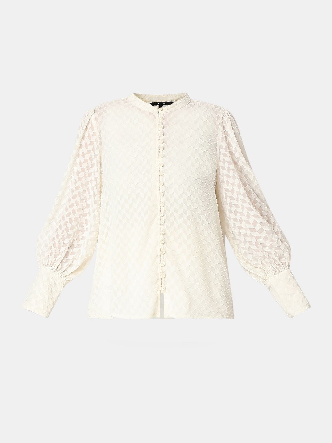 Off-White Textured Shirt