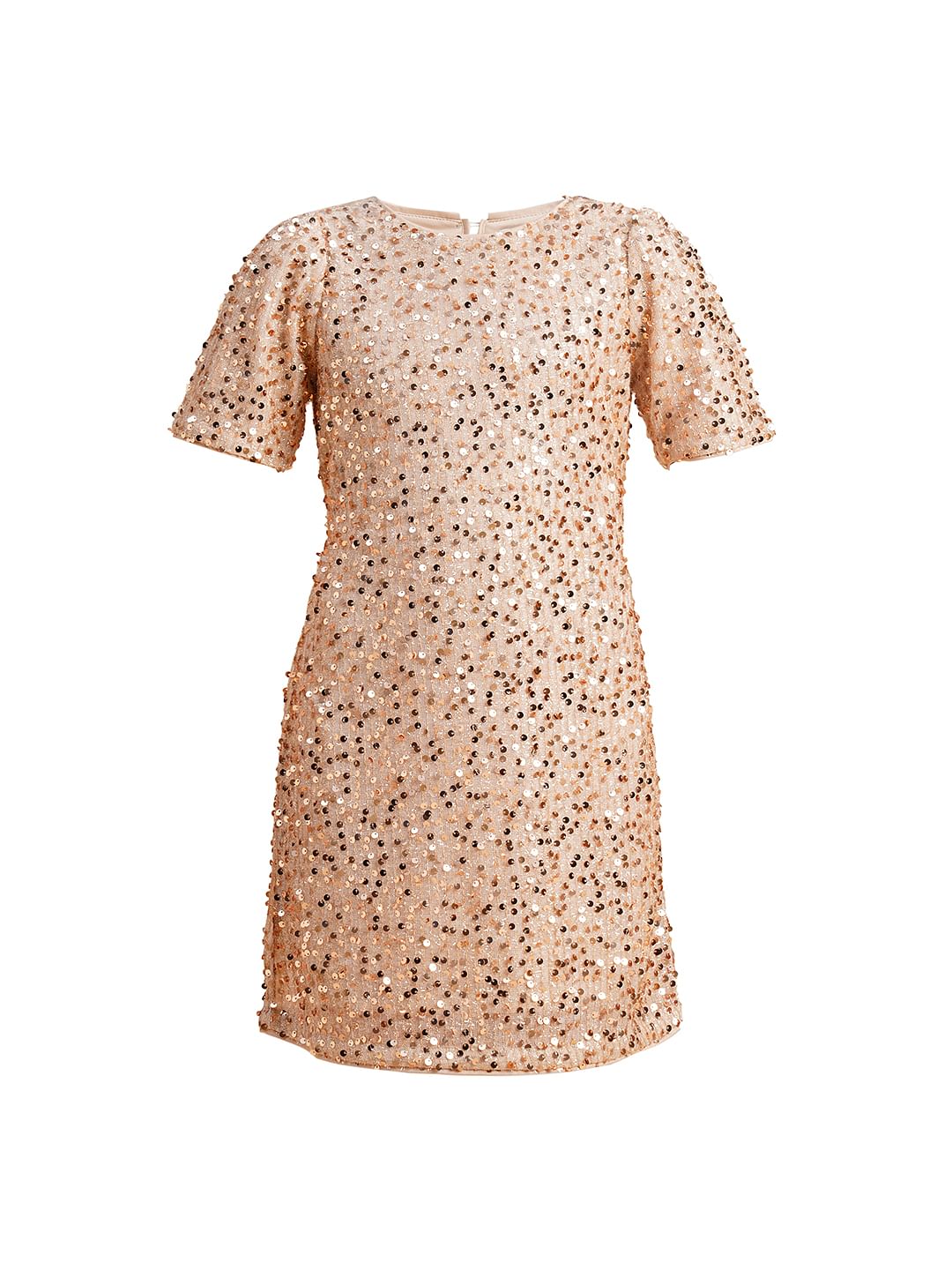 Girls Golden Sequined Dress