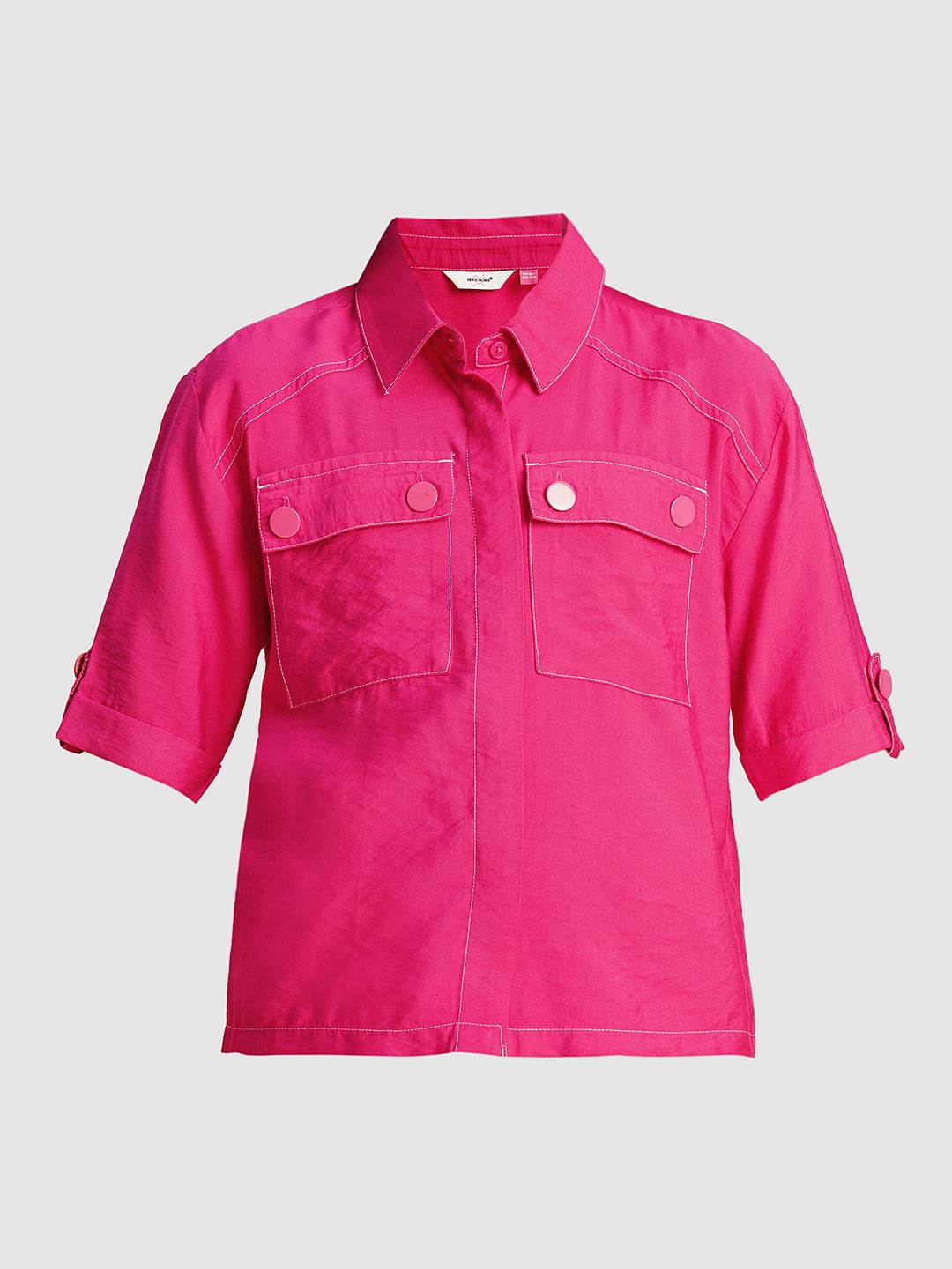 Girls Pink Utility Cargo Pants