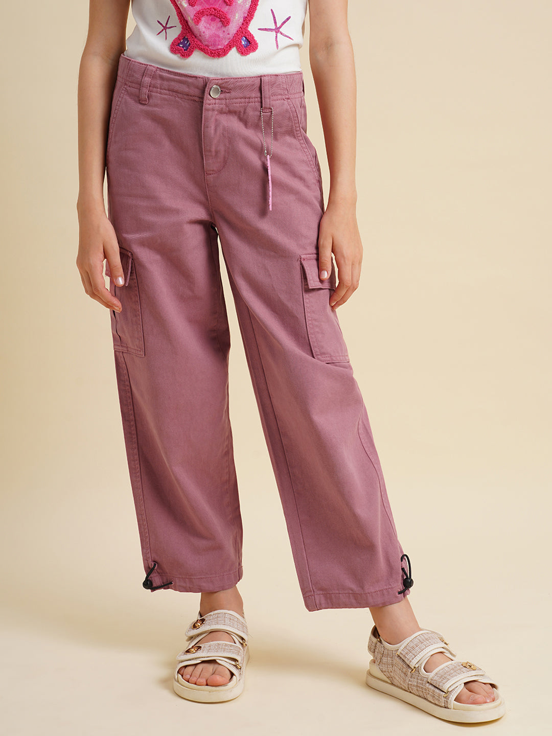 Girls Rose High Rise Mom Pants