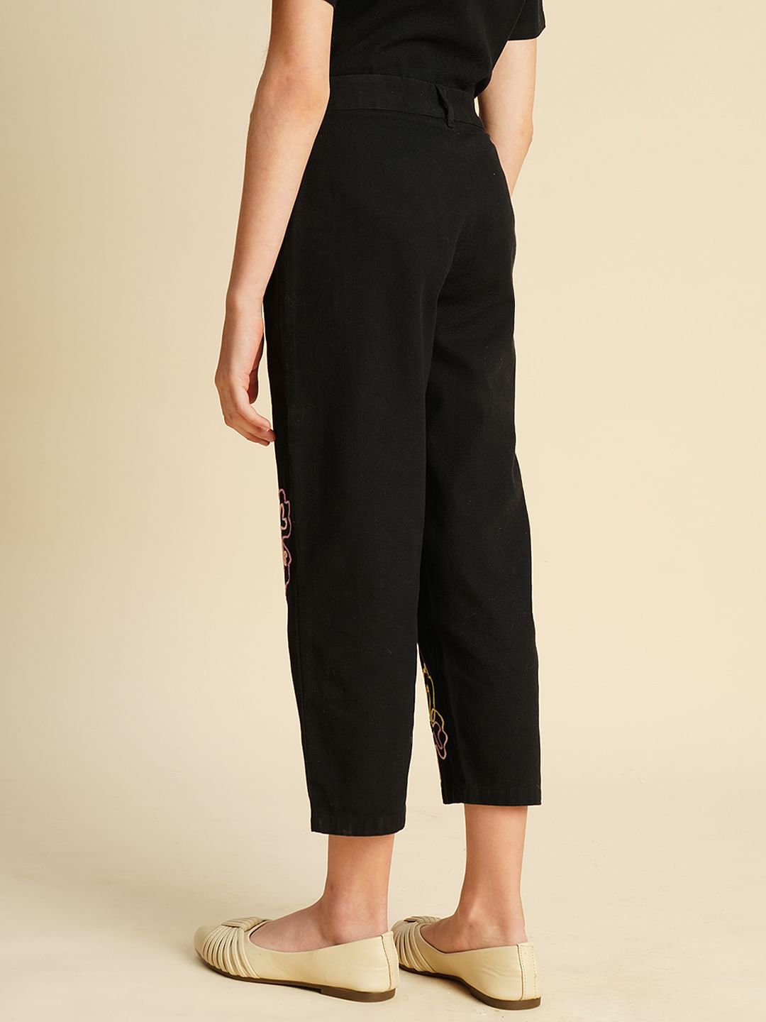 Girls Black Cording Detail Co-Ord Set Pant