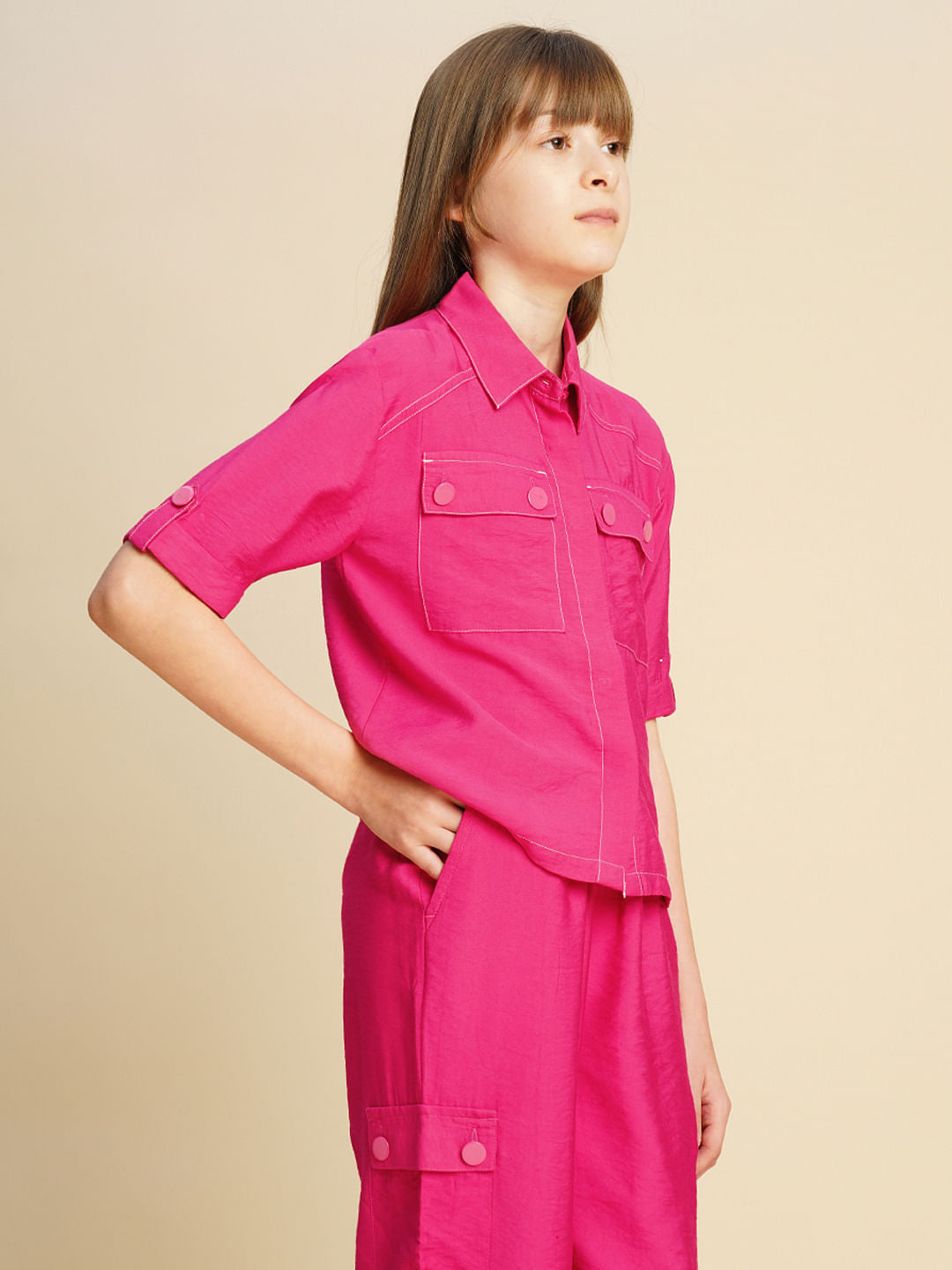 Girl Utility Co-Ord Set Shirt
