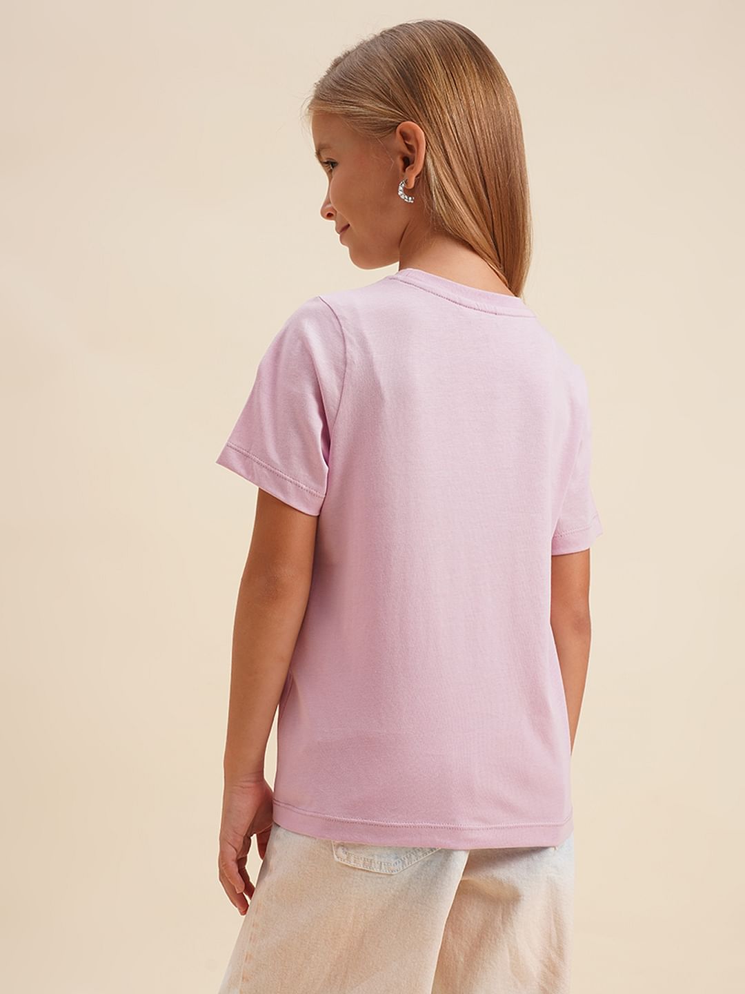 Girls Pink Honeybee Print T-Shirt