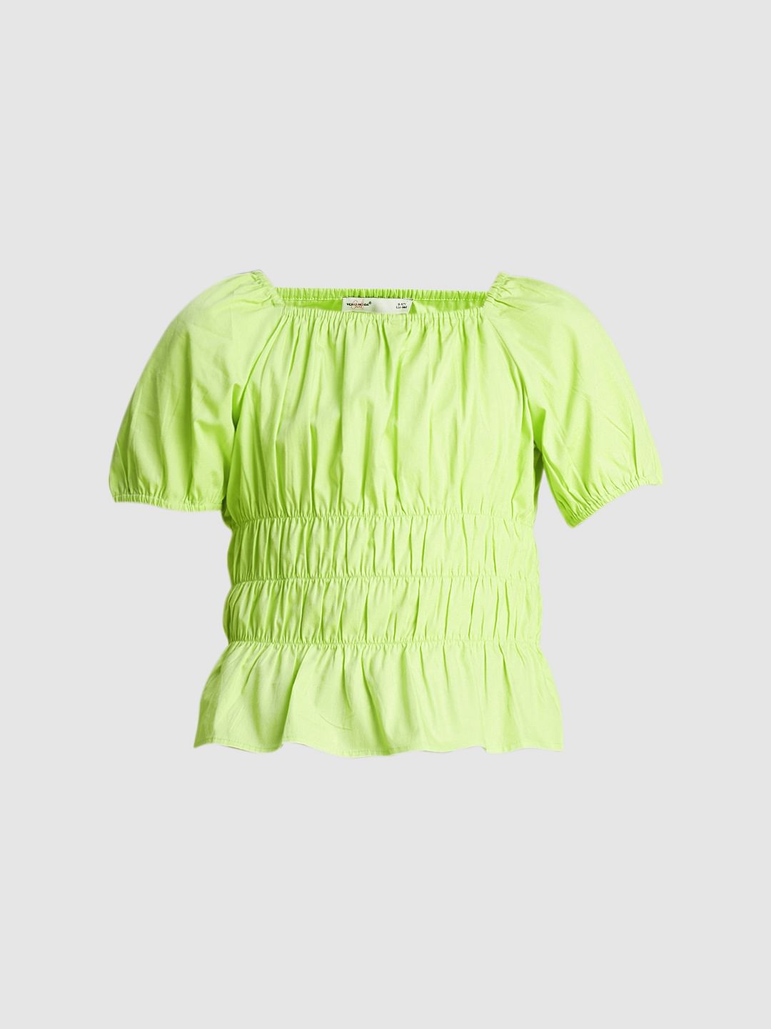 Girls Green Peplum Top