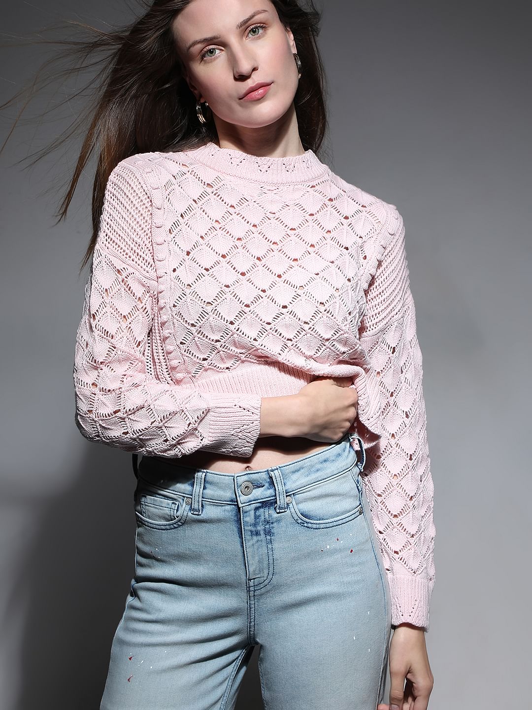 Soft Pink Knit Top