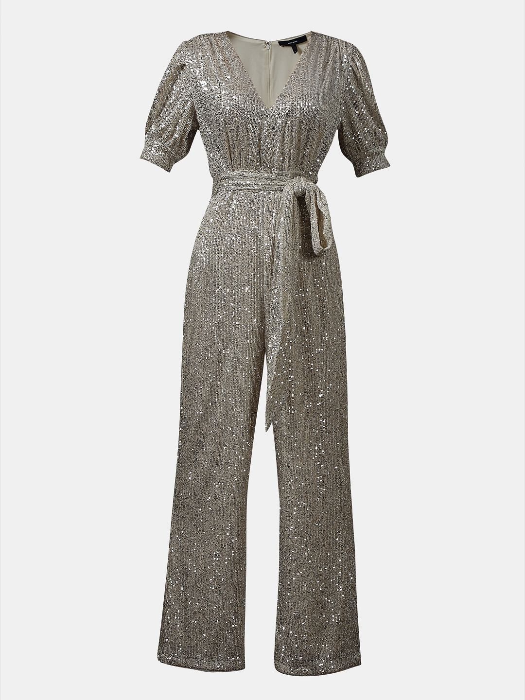Silver Sequined Jumpsuit
