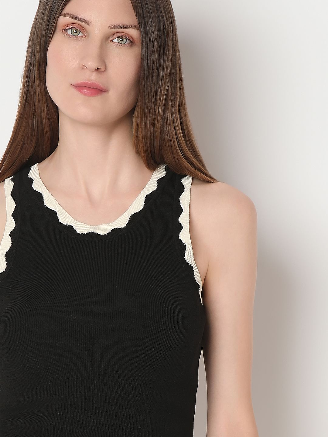 Black Ribbed Top