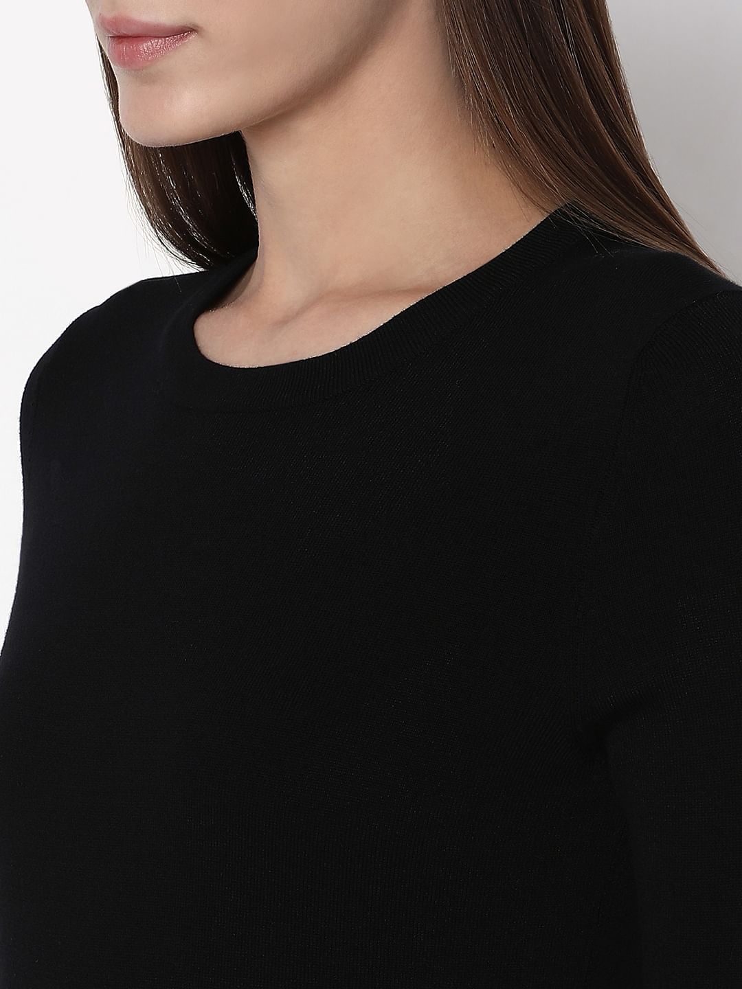 Black Knit Top