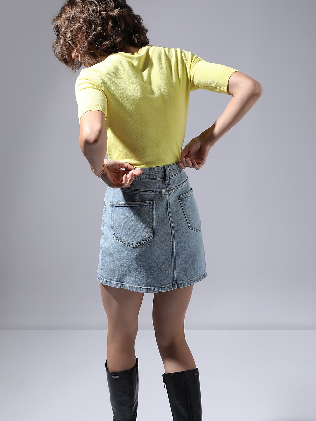 Lemon Green Knit Top