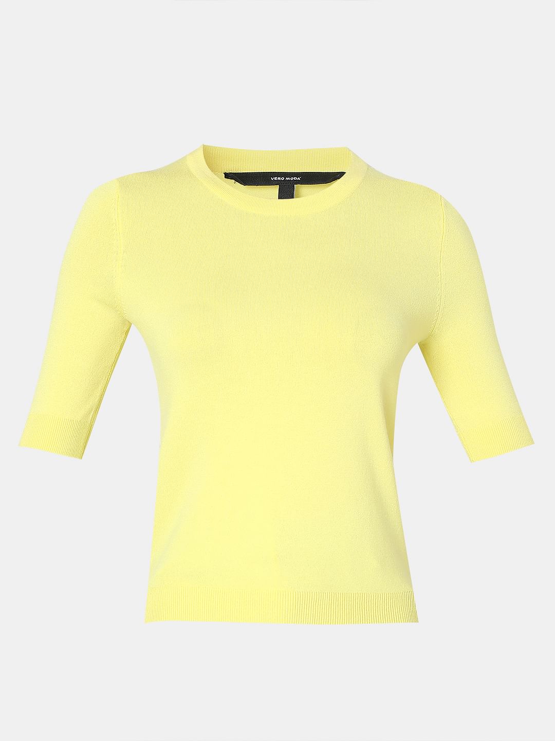 Lemon Green Knit Top