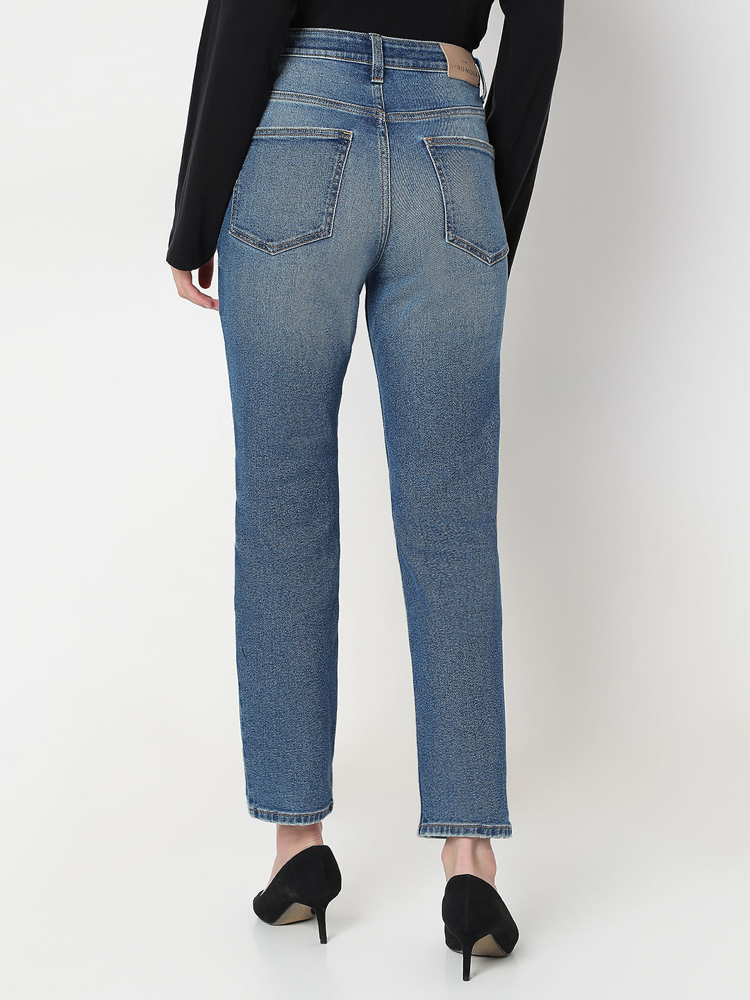Blue High Rise Skinny Fit Jeans