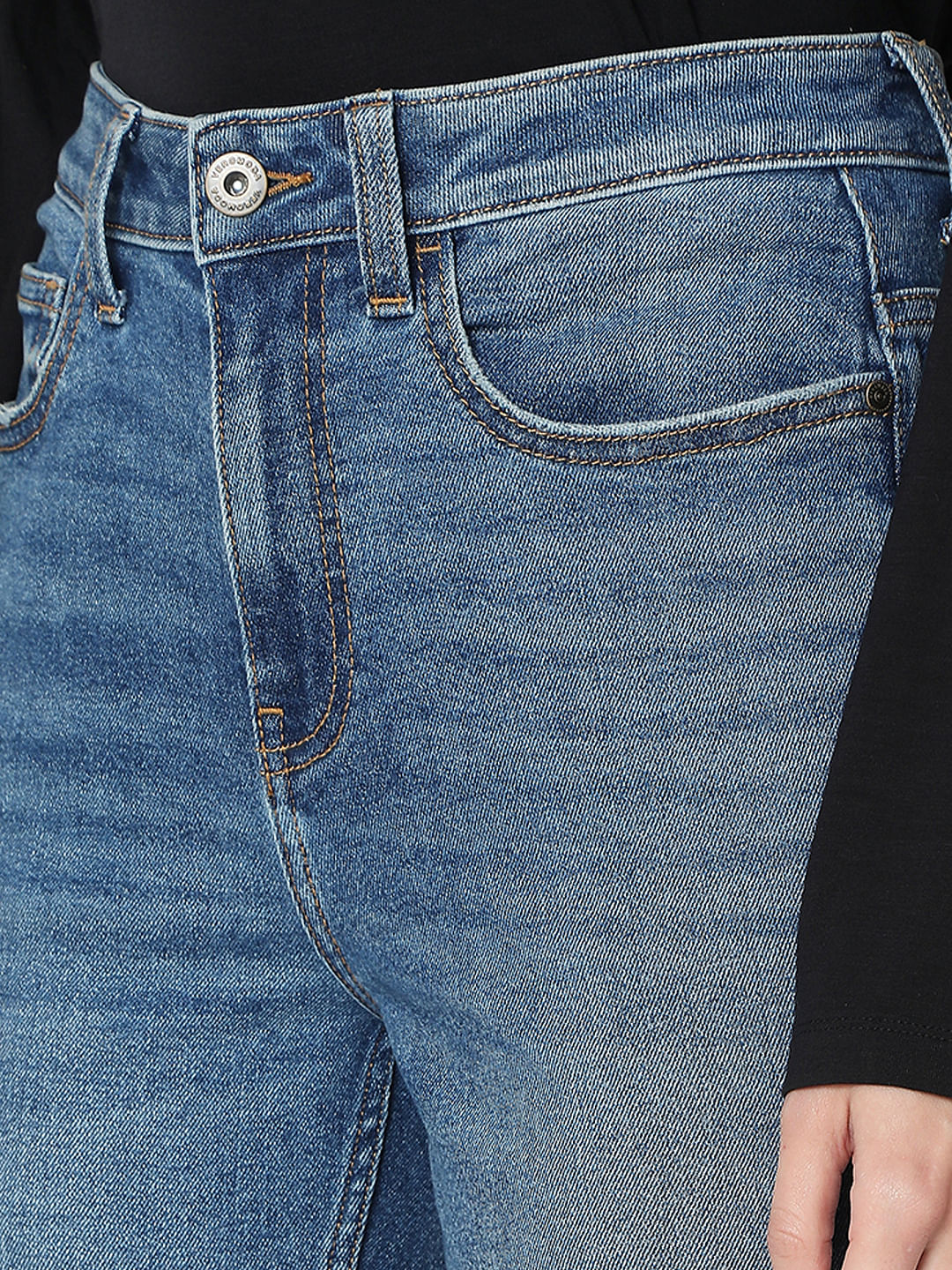 Blue High Rise Skinny Fit Jeans