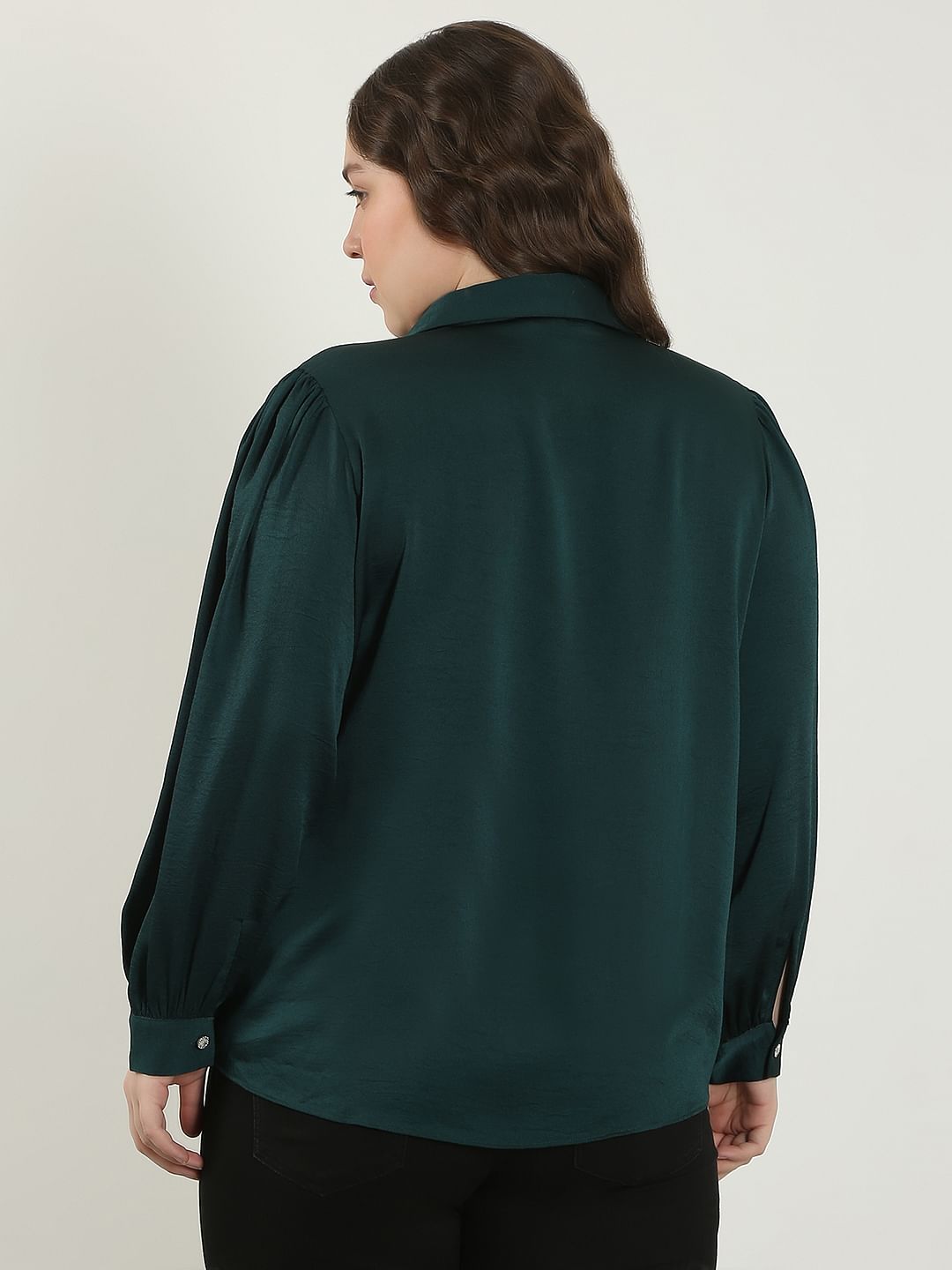 Curve Dark Green Shirt