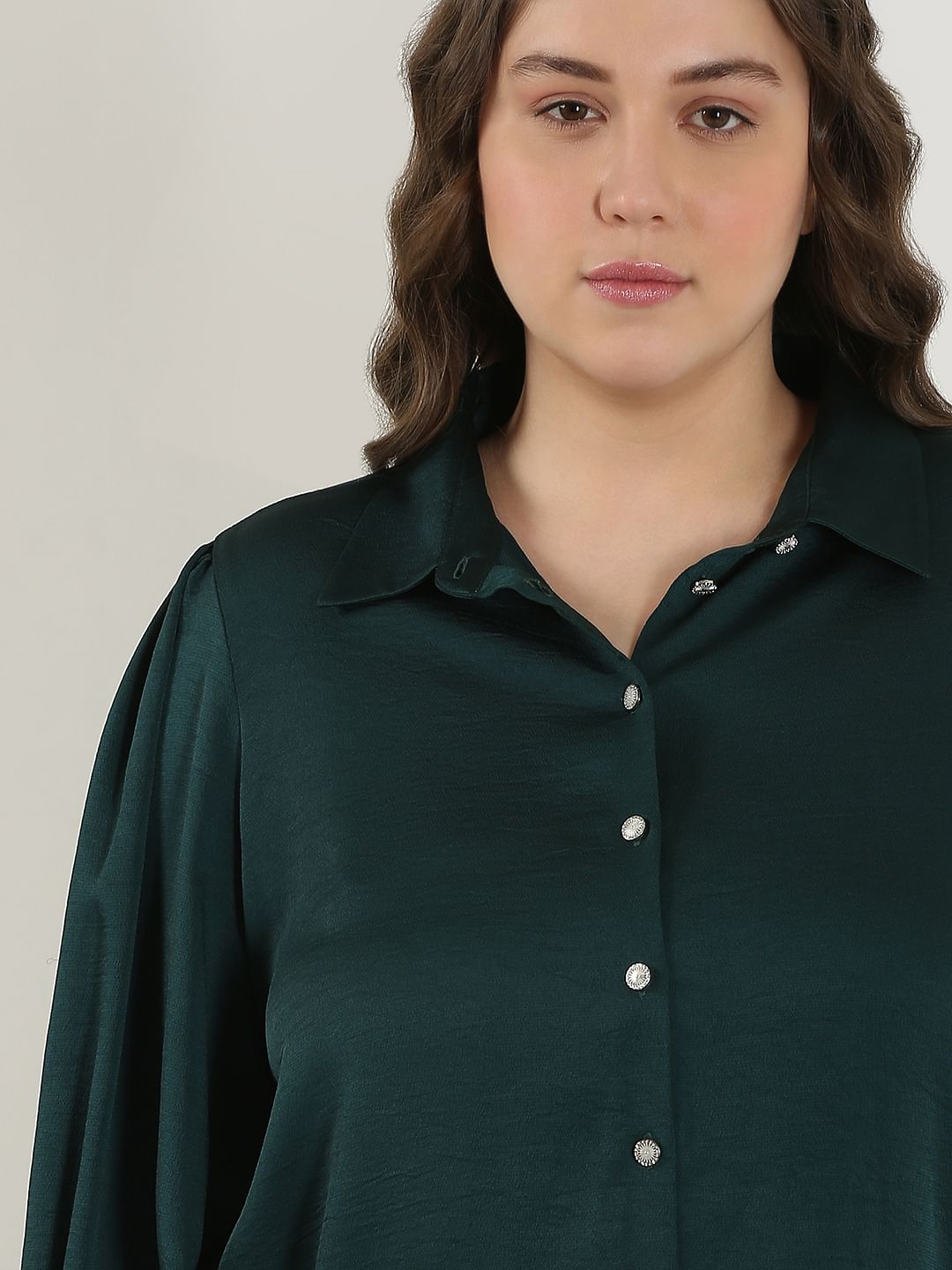 Curve Dark Green Shirt
