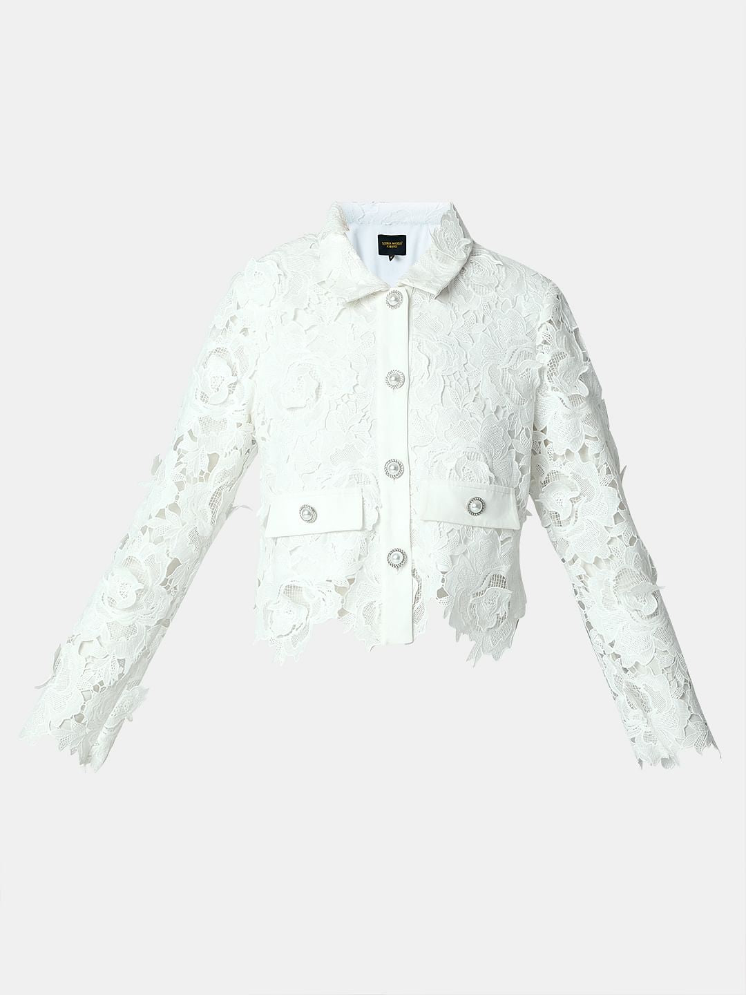 Marquee White Lace Co-Ord Set Shacket