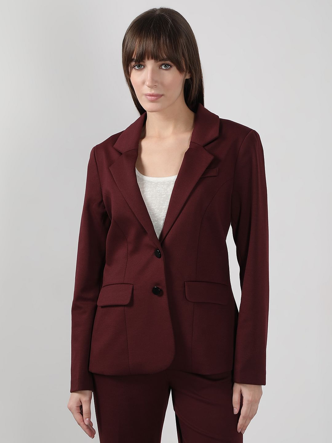 Maroon Tailored Blazer