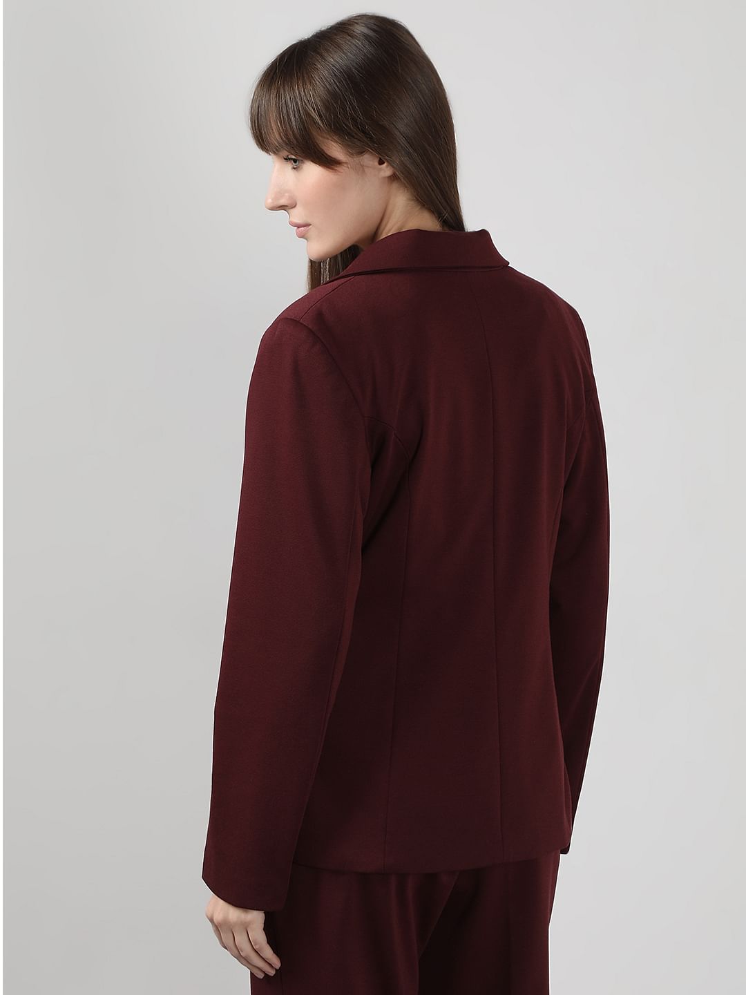 Maroon Tailored Blazer