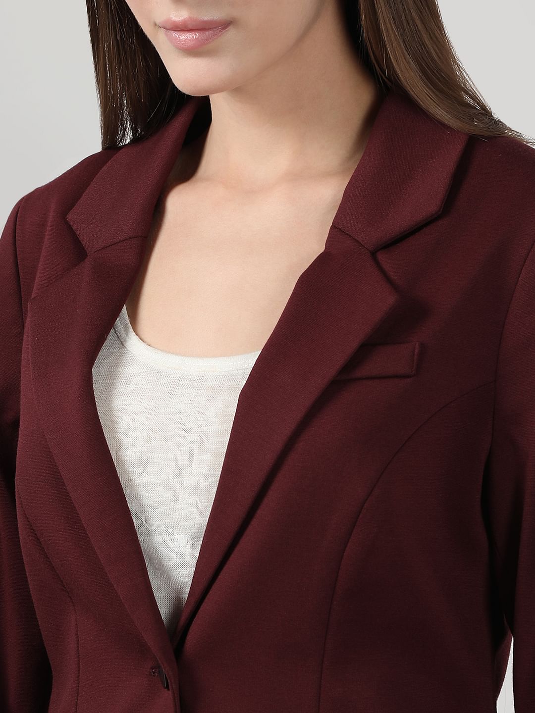 Maroon Tailored Blazer