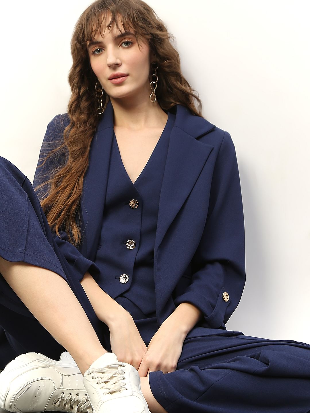 Navy Blue Tailored Blazer