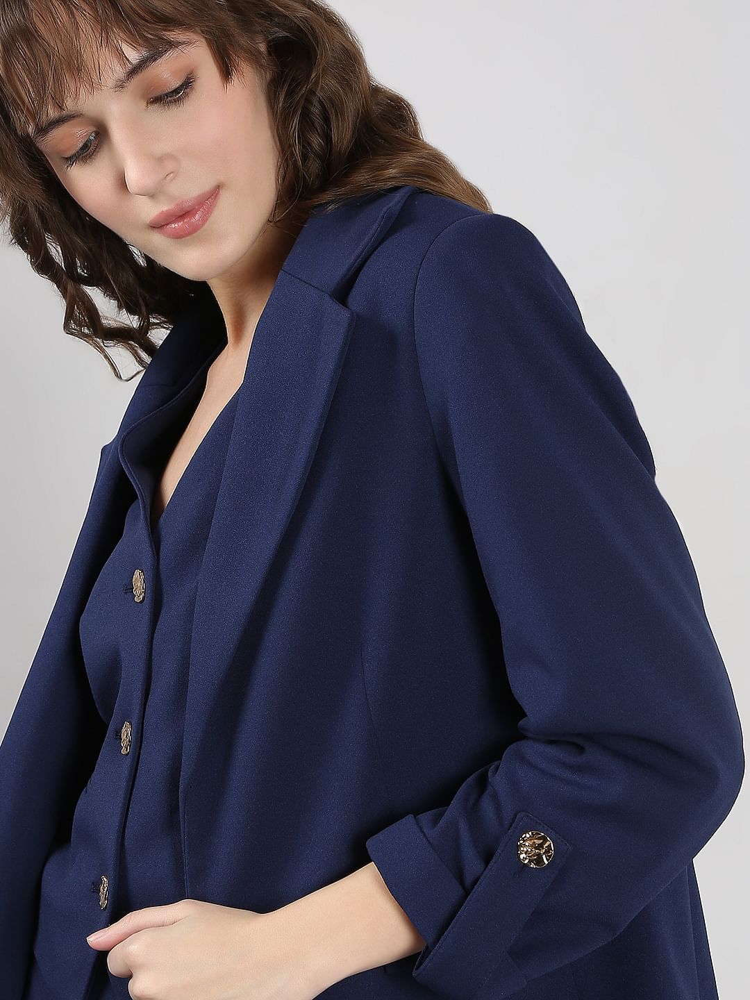 Navy Blue Tailored Blazer