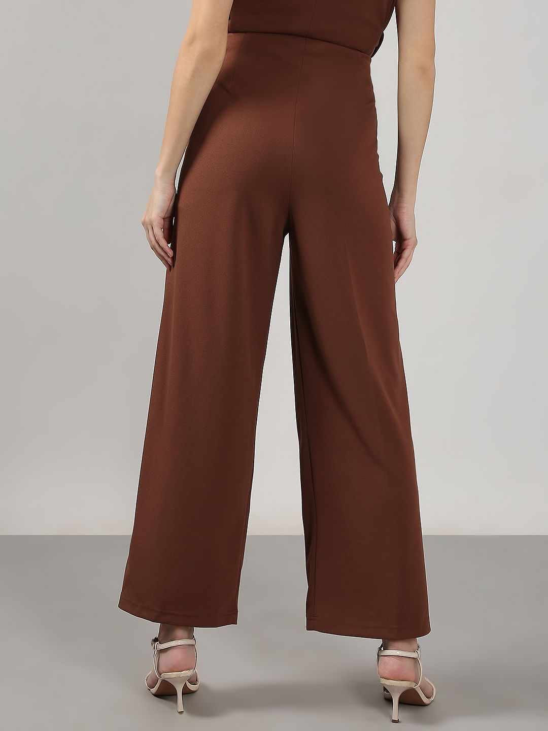 Brown High Rise Pants
