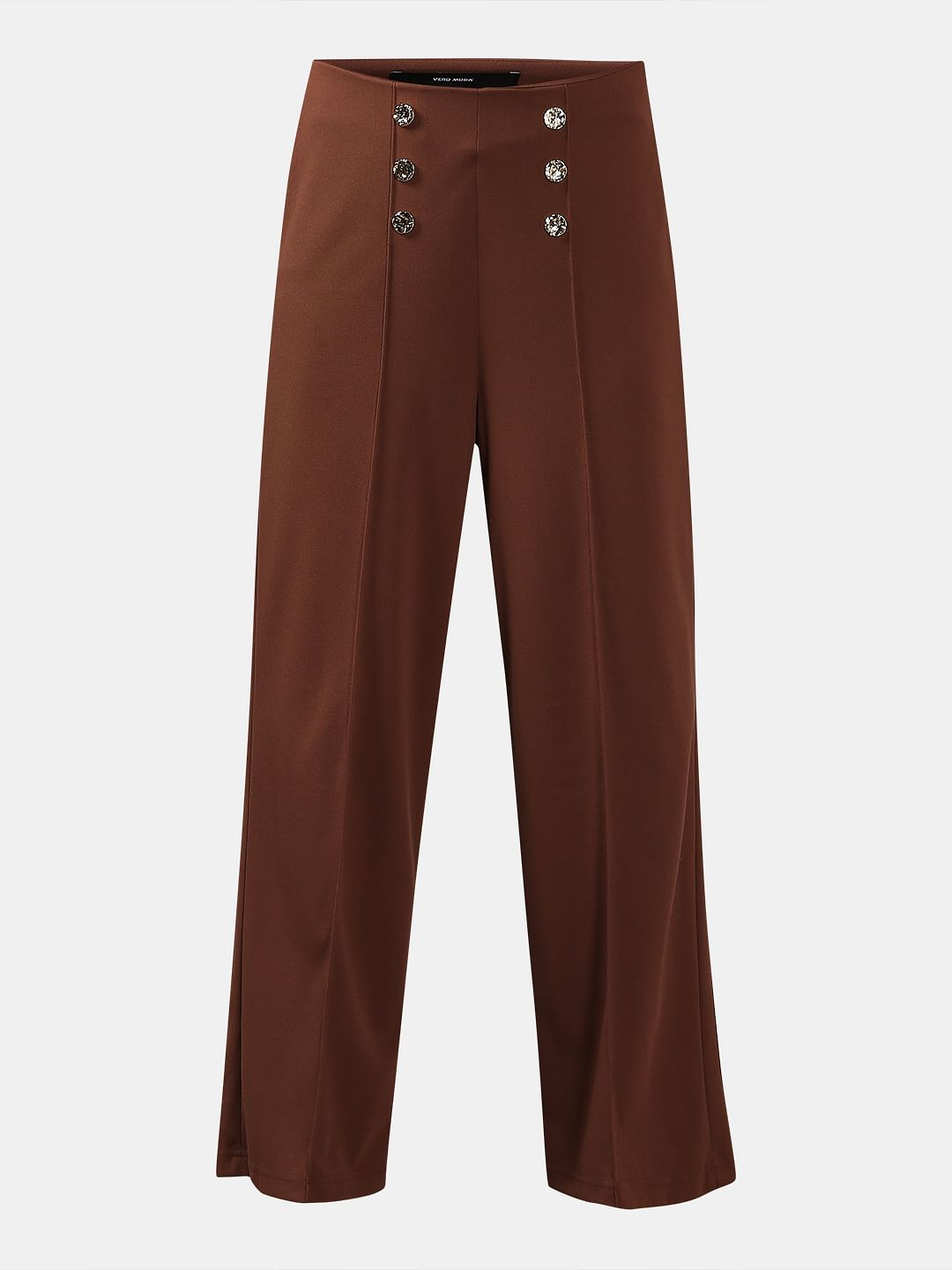 Brown High Rise Pants