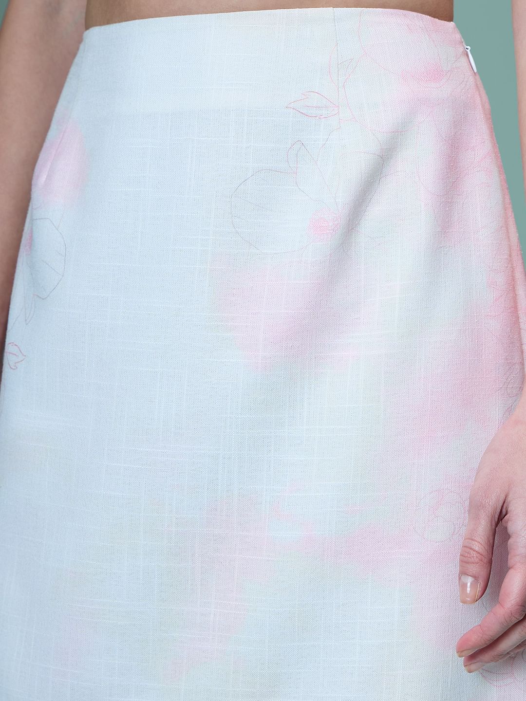 Marquee White Floral Co-Ord Set Skirt