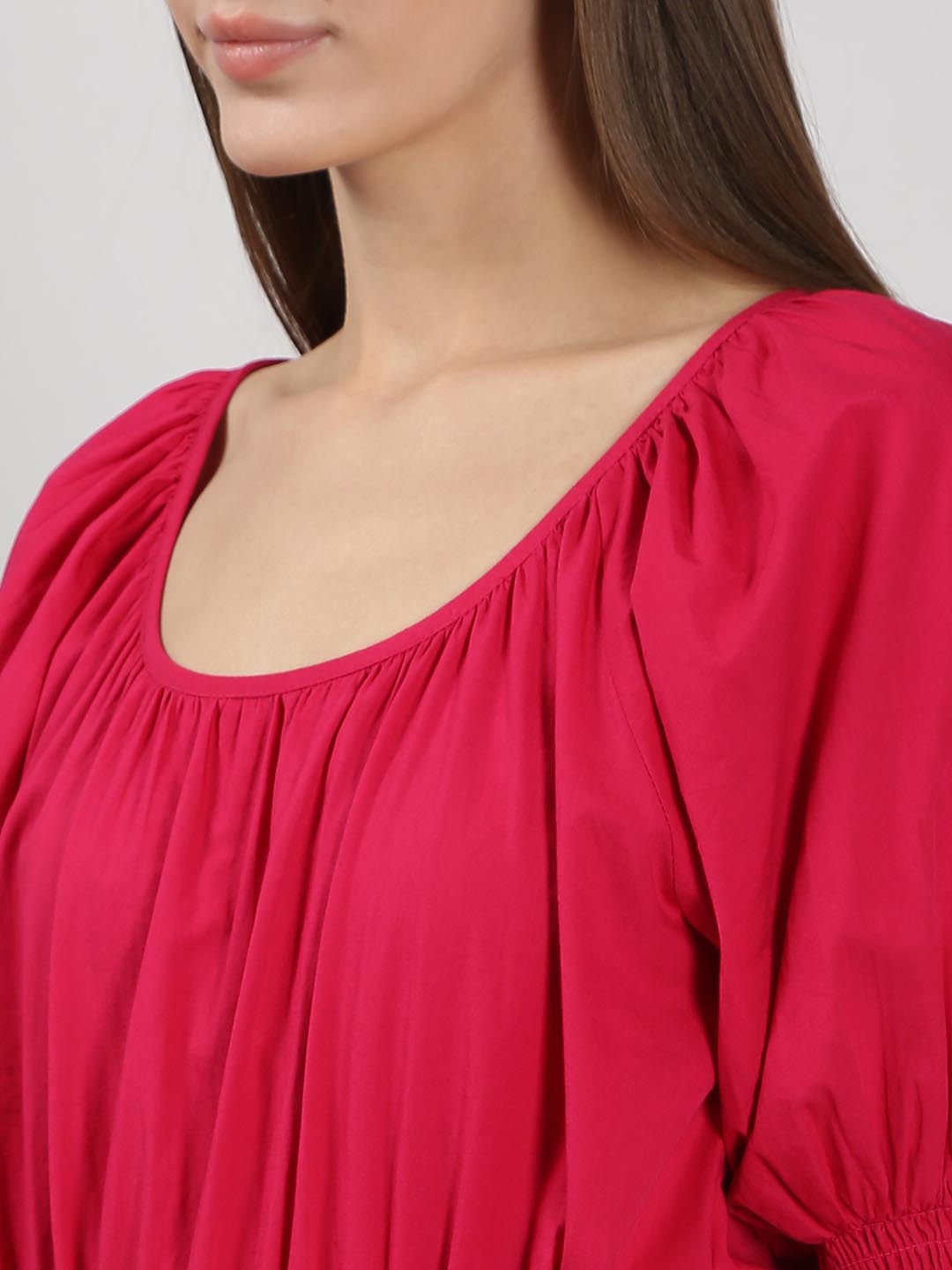 Vero Moda Red Puff Sleeves Dress