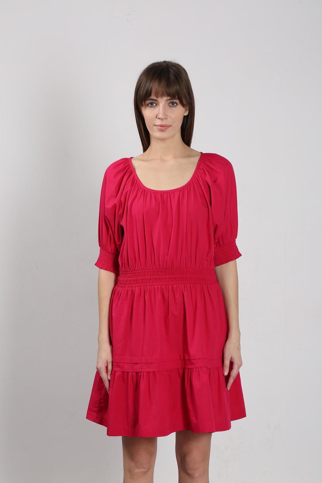 Vero Moda Red Puff Sleeves Dress