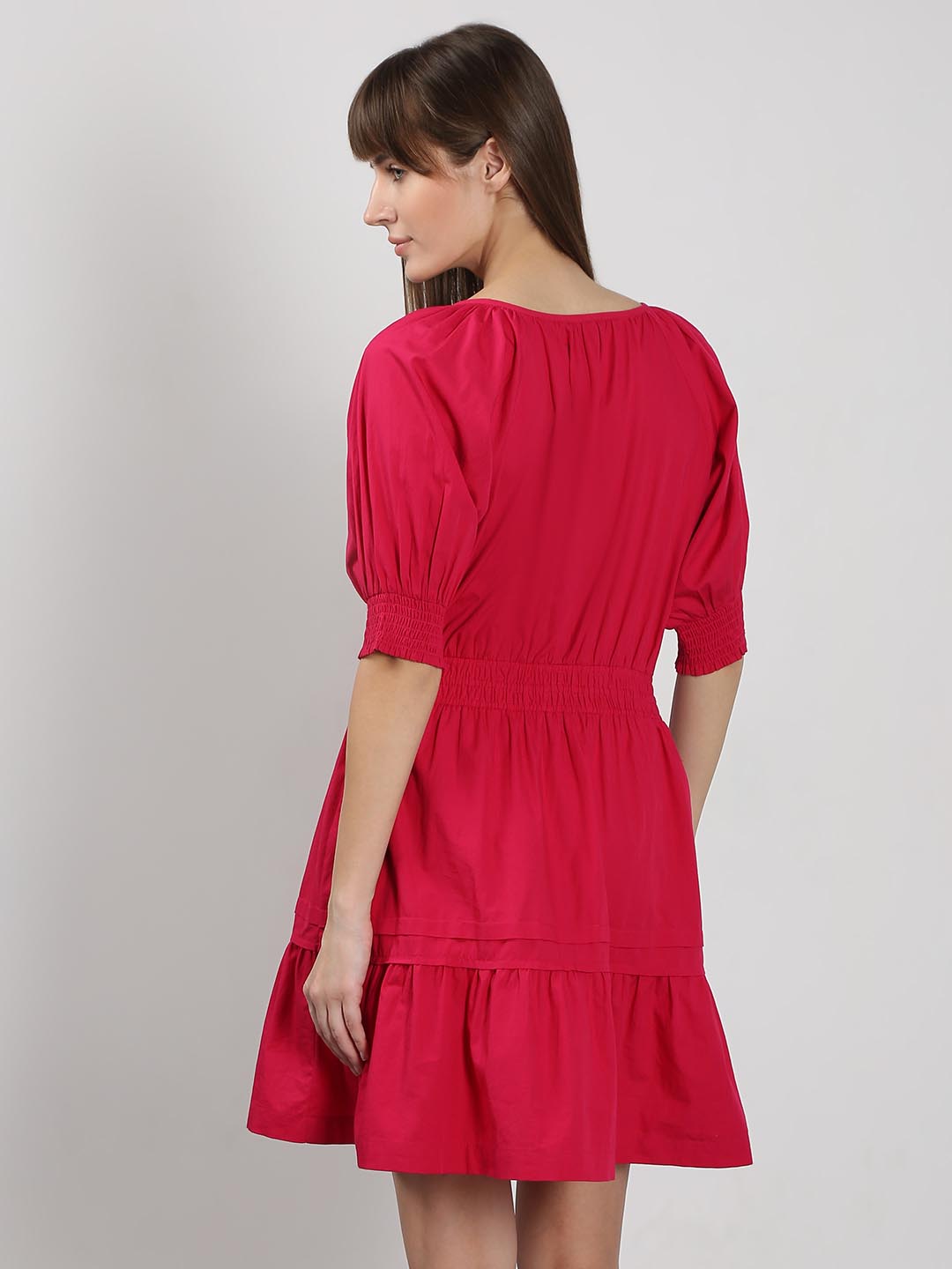 Vero Moda Red Puff Sleeves Dress