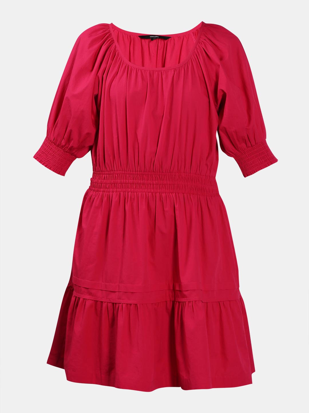 Vero Moda Red Puff Sleeves Dress