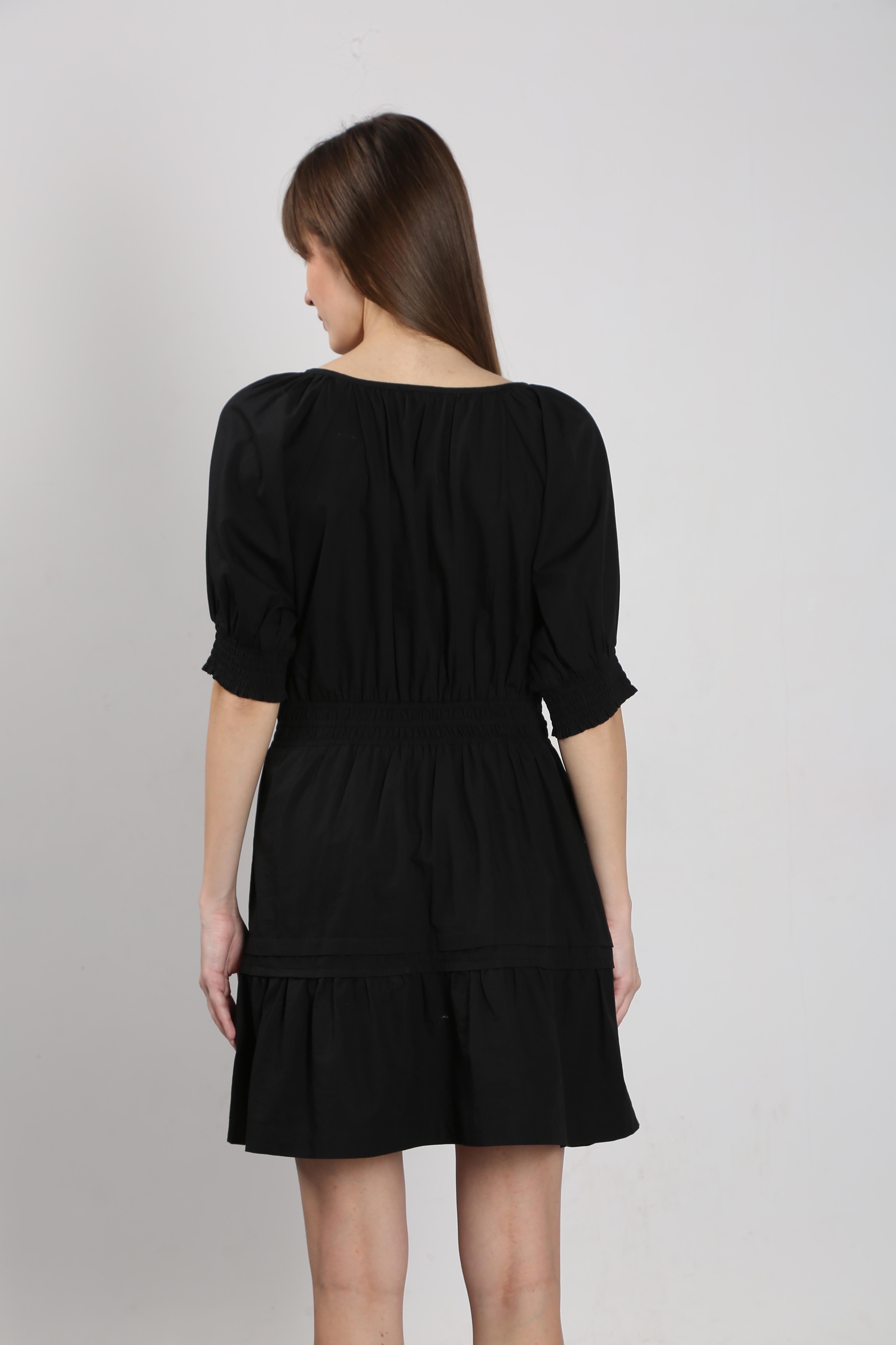 Vero Moda Black Puff Sleeves Dress