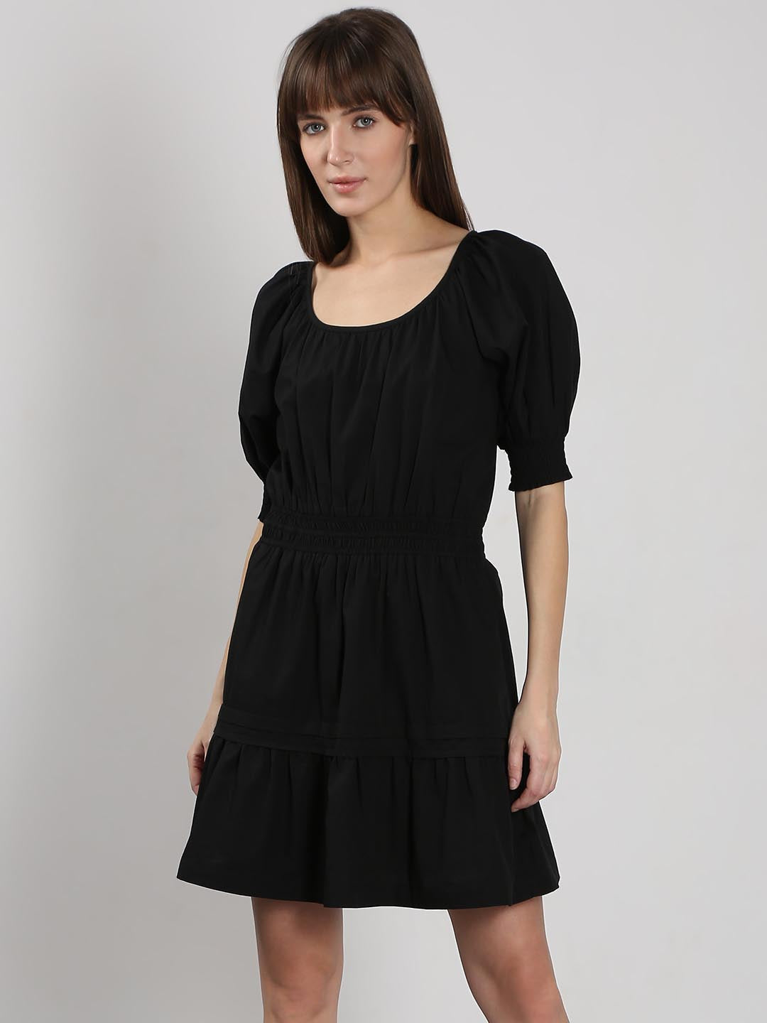Vero Moda Black Puff Sleeves Dress