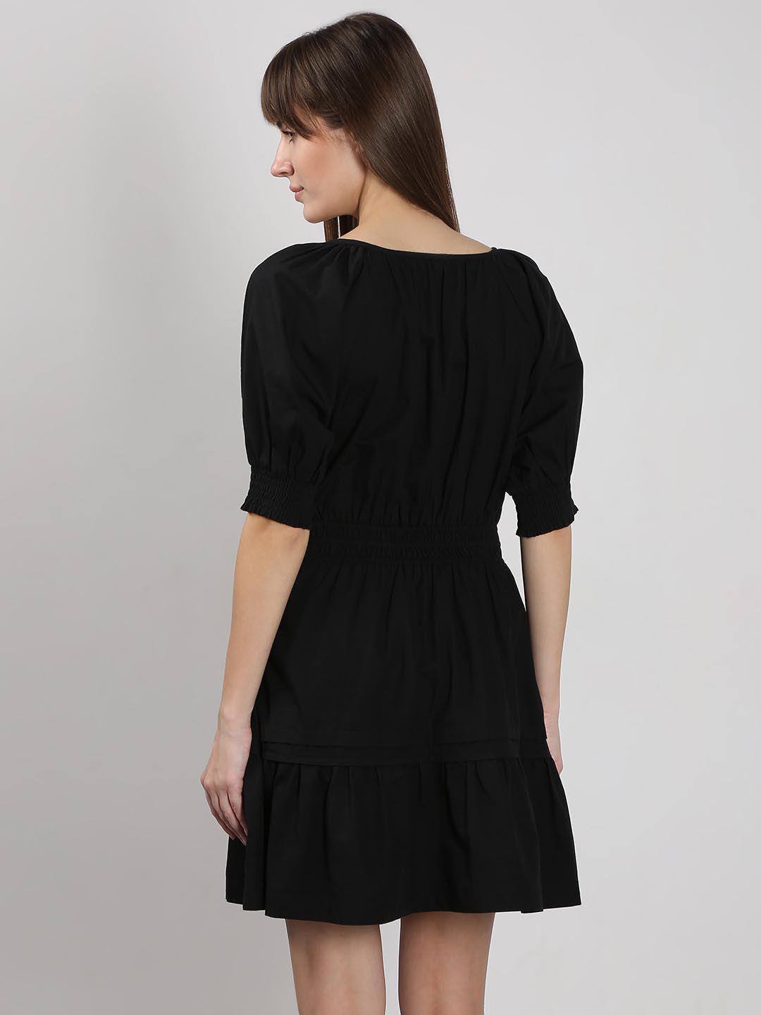 Vero Moda Black Puff Sleeves Dress