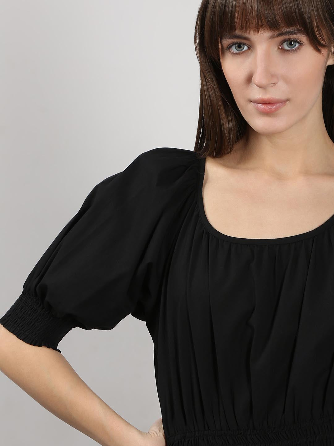 Vero Moda Black Puff Sleeves Dress