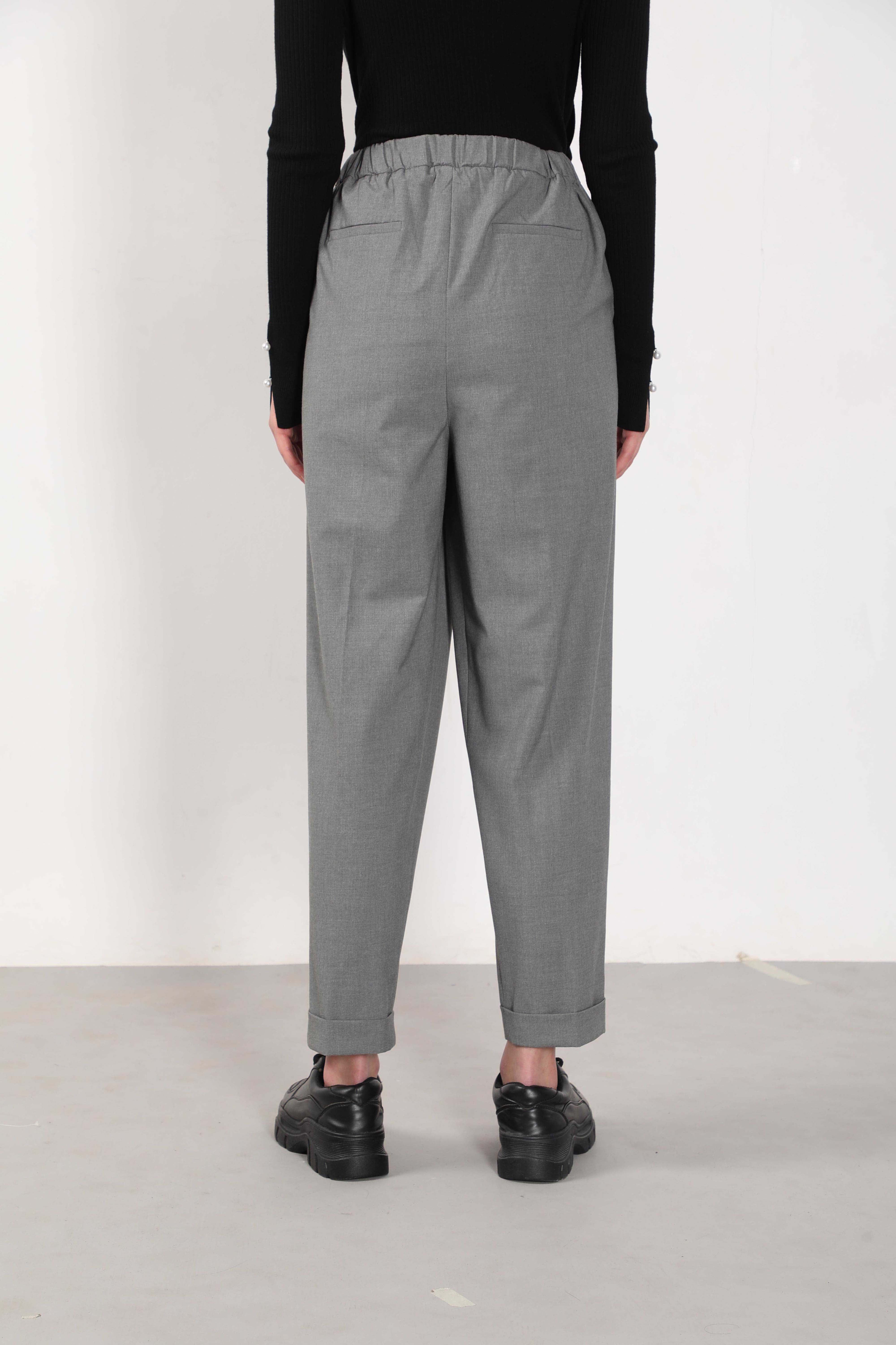Vero Moda Light Grey Tapered Fit Pants