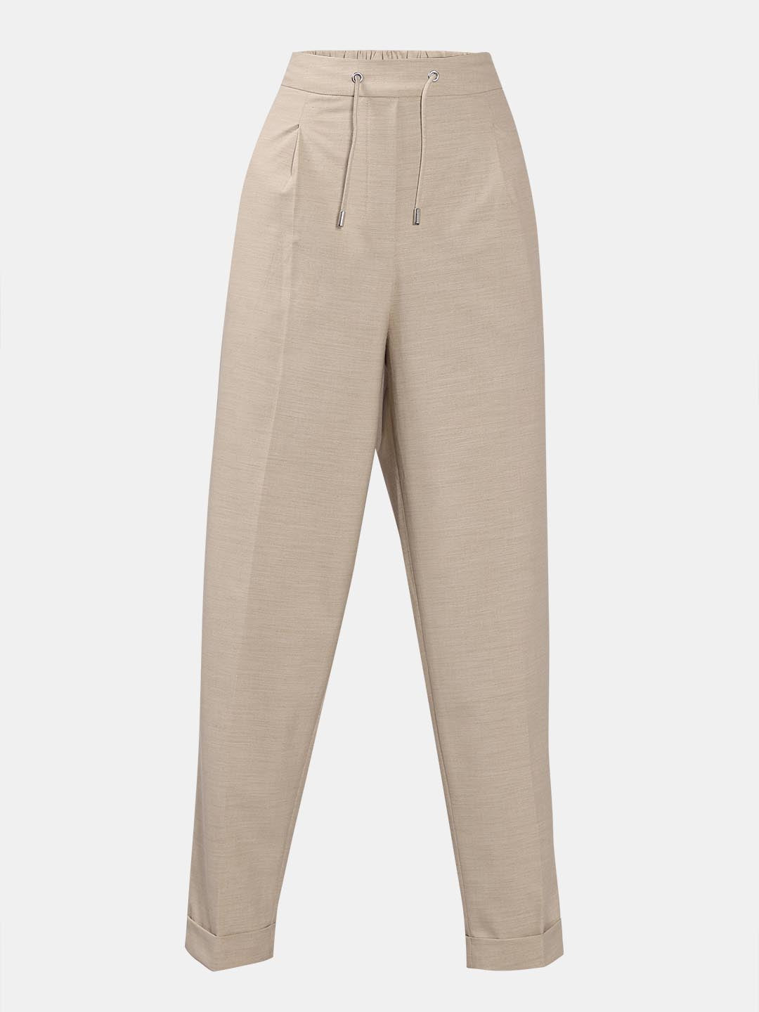 Vero Moda Beige Tapered Fit Pants