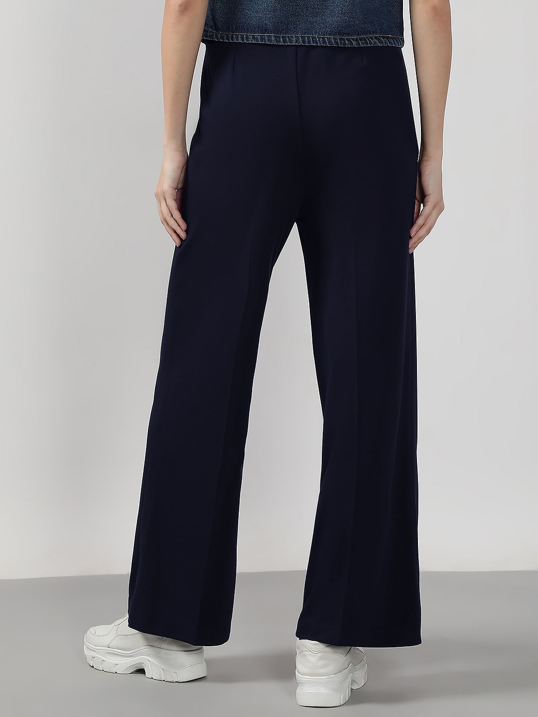 Dark Navy Flared Pants