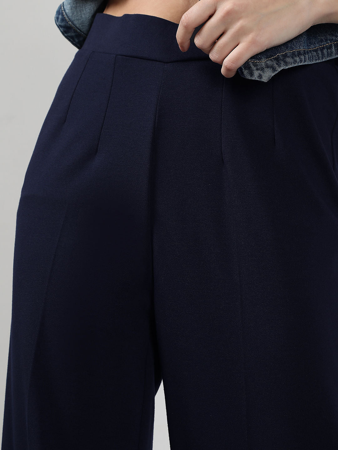 Dark Navy Flared Pants