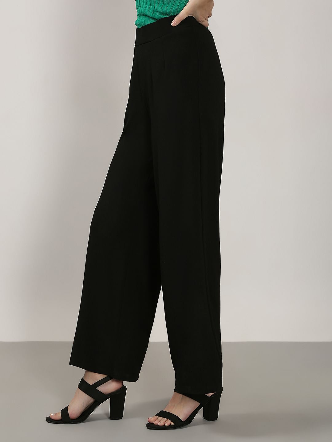 Black Flared Pants
