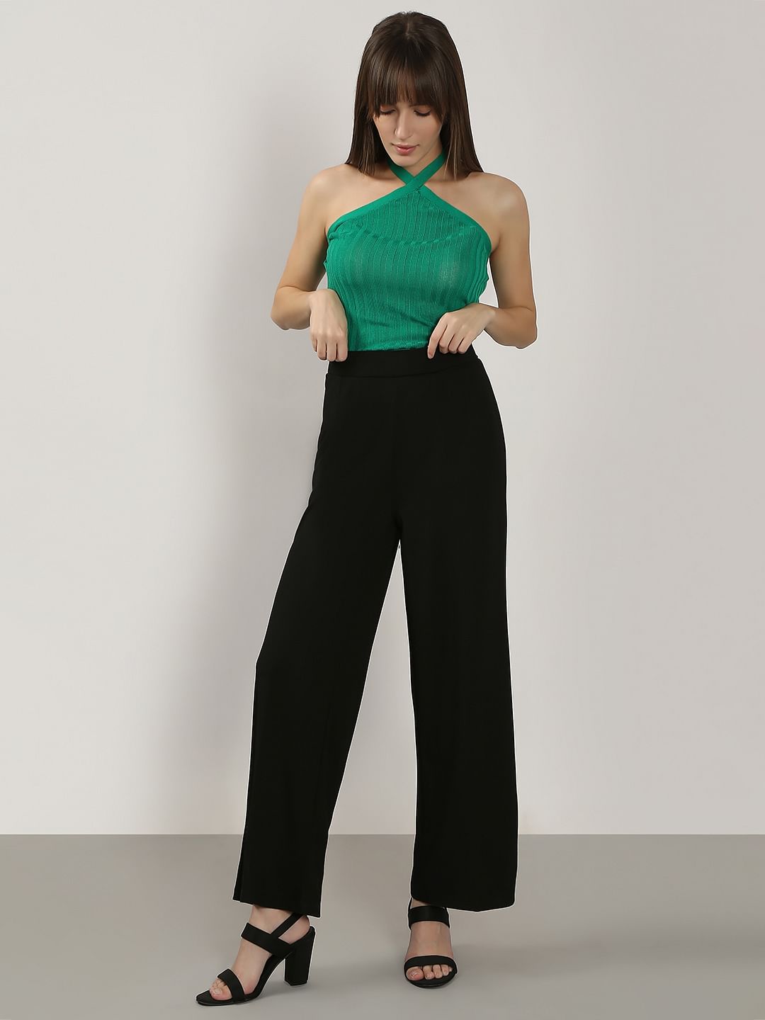 Black Flared Pants