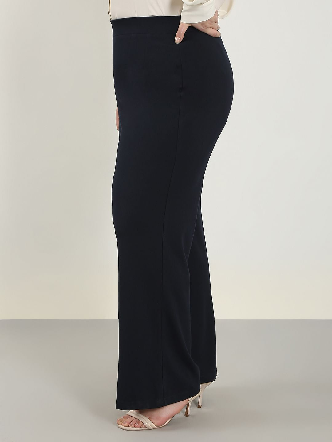 Curve Black Flared Pants