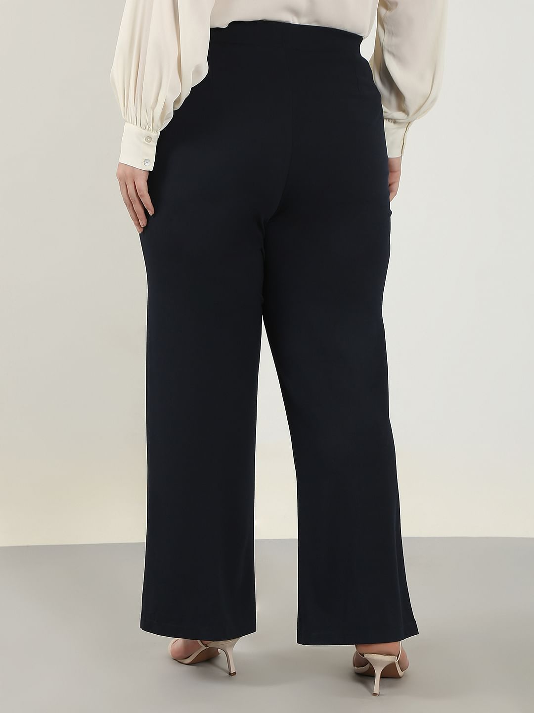 Curve Black Flared Pants