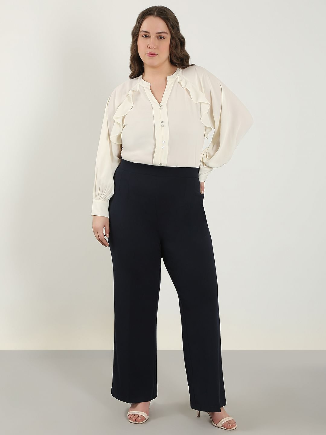 Curve Black Flared Pants