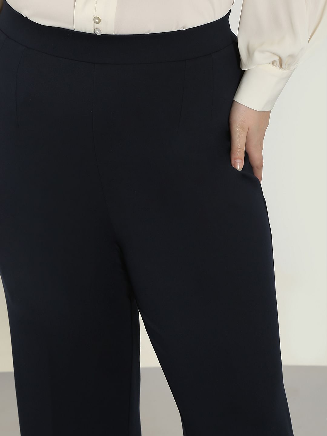 Curve Black Flared Pants
