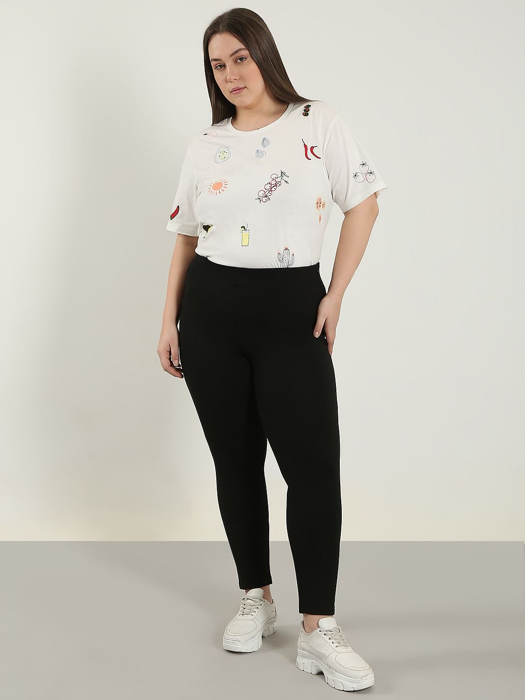 Curve Black High Rise Skinny Jeggings